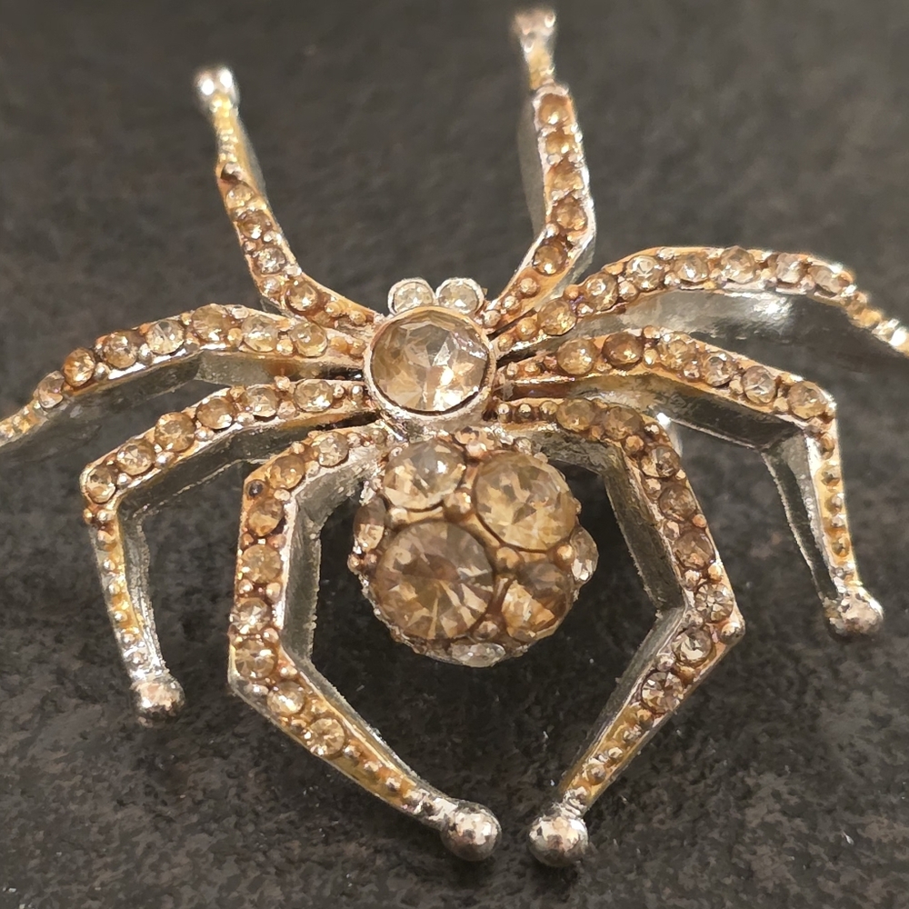 Vintage LC Liz Claiborne Spider Brooch - Picture 3 of 5